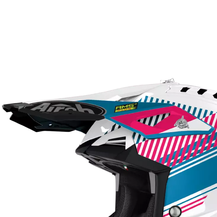 Airoh Aviator 3 Lippa Wave pinkki kromi - Duell ajovarusteet - 59560 - 1