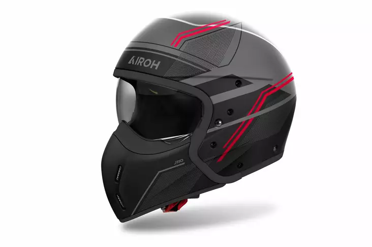 Airoh Kypärä J 110 Slim Punainen Matta, XL - Duell ajovarusteet - 60610 - 1