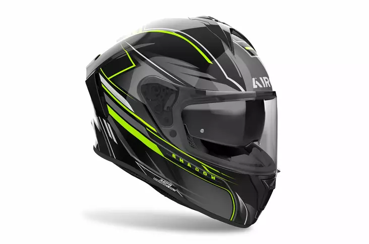 Airoh Kypärä Spark 2 Shadow Keltainen Kiiltävä, L - Duell ajovarusteet - 60330 - 1