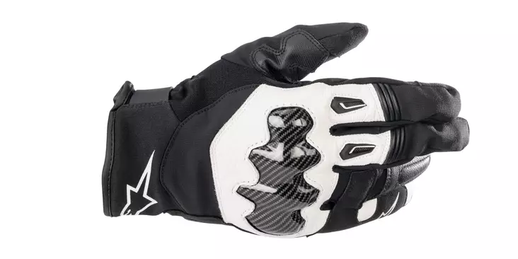 Alpinestars Hanska SMX-1 Vedenpitävä Musta/Valkoinen S - Duell ajovarusteet - 40360 - 1