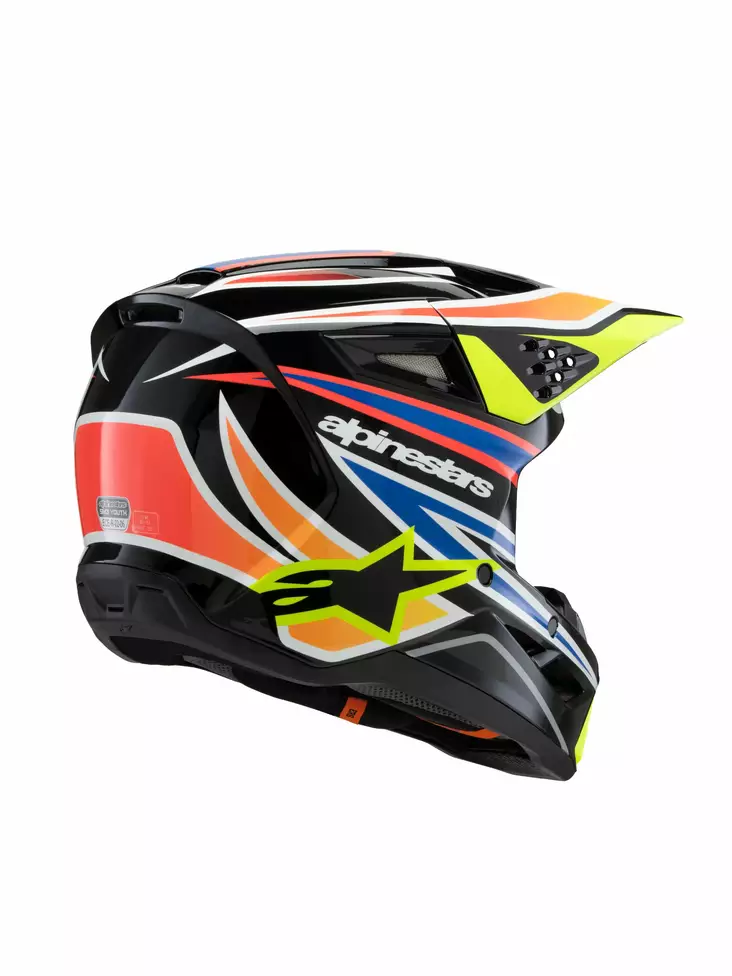 Alpinestars Kypärä SM3 Nuorten Wurx Musta/Keltainen FL/Sininen, YL - Duell ajovarusteet - 36150 - 1