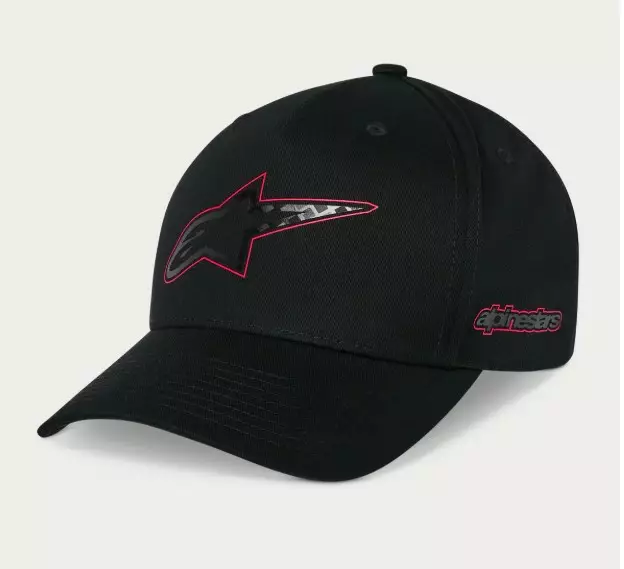 Alpinestars Lippis Carbon Fiber Snapback Musta One Size - Duell ajovarusteet - 35960 - 1