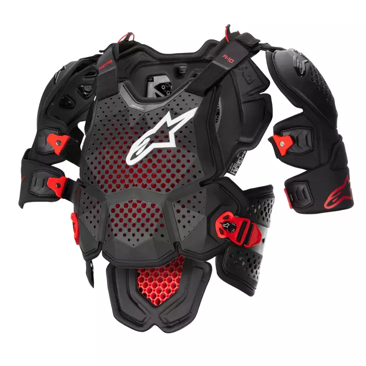 Alpinestars Suojaliivi A-10 V2 Full Chest Musta/antrasiitti XS/S - Duell ajovarusteet - 36280 - 1