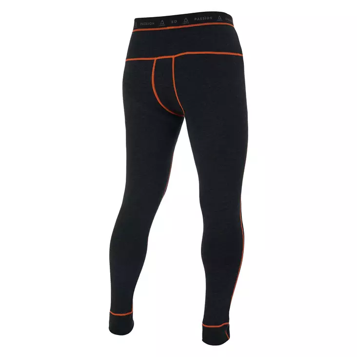 AMOQ 100% Merino Alushousut Harmaa/Oranssi XL - Duell ajovarusteet - 53060 - 1