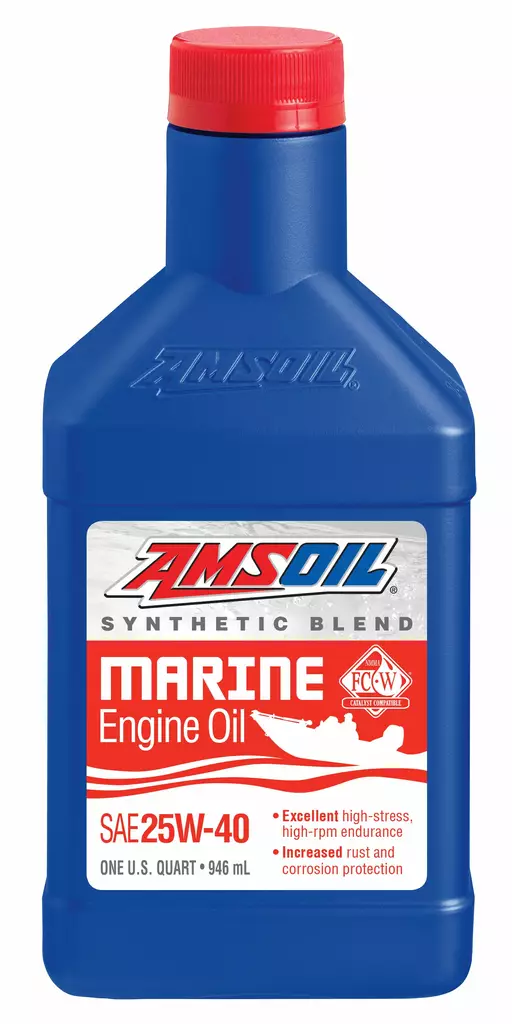 Amsoil 25W-40 Synthetic-Blend Marine Engine Oil 946ml - Duell öljyt ja muut nesteet - 62550 - 1