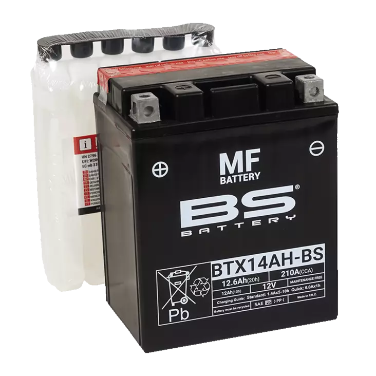 BS Battery BTX14AH-BS MF (cp) Maintenance Free - Duell muut varaosat ja tarvikkeet - 131660 - 1