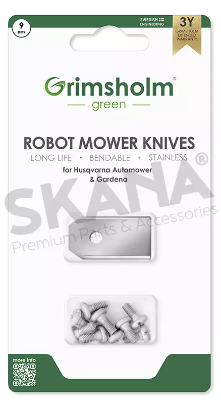 Eurogarden Teräsarja (9kpl 0.60mm) Husqvarna Automower - Duell pienkoneiden varaosat ja tarvikkeet - 74000 - 1