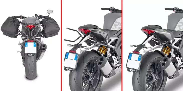 Givi TUB.HOLDER TRIUM.SPEED TRIPLE 1200RS'21 - Duell MP varaosat ja tarvikkeet - 101700 - 1