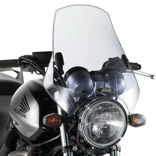 Givi Universal screen with 2 point handlebar smoked 42.5 x 42 cm (HxW) - Duell MP varaosat ja tarvikkeet - 100500 - 1