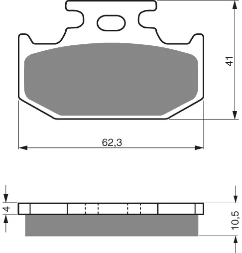 GOLDFREN Jarrupalat 100 Ceramic Carbon K1 - Duell MP varaosat ja tarvikkeet - 68600 - 1