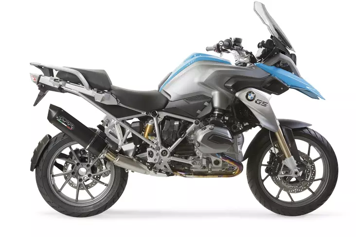 GPR Bmw R 1200 Gs 2017/18 e4 EC-Approv. slip-on exhaust Furore Evo4 Nero - Duell MP varaosat ja tarvikkeet - 110450 - 1