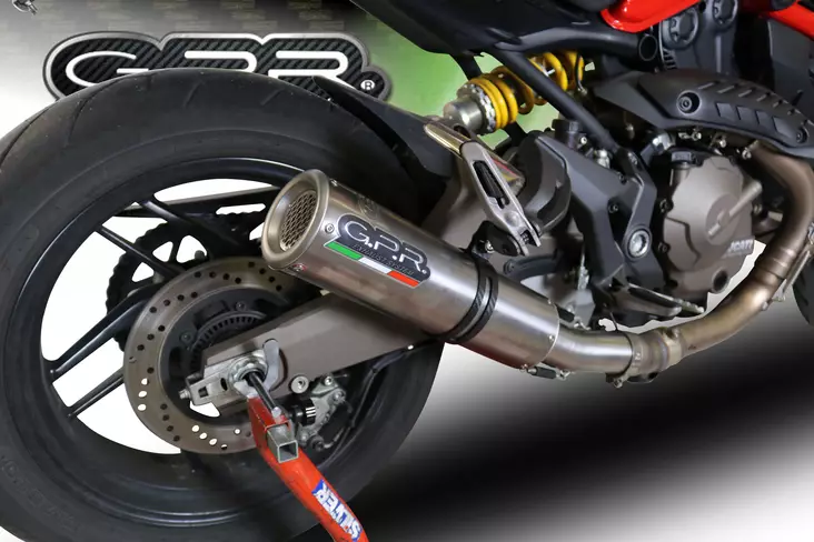GPR Ducati Monster 1200 S/R 2017/20 e4 EC-Approv. slip-on exhaust catalized M3 - Duell MP varaosat ja tarvikkeet - 109790 - 1