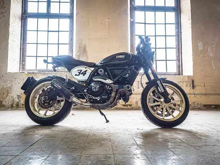 GPR Ducati Scrambler 800 2017/20 e4 EC-Approv. slip-on exhaust catalized M3 Bla - Duell MP varaosat ja tarvikkeet - 109960 - 1