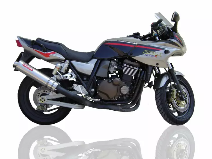 GPR Kawasaki Zrx 1100 1998/01 EC-Approv. bolt-on silencer Inox Tondo / Round - Duell MP varaosat ja tarvikkeet - 107480 - 1