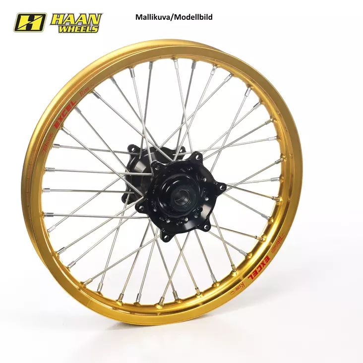 Haan wheel CRF450 13- 17-5,00 GOLD RIM/BLACK HUB - Duell MP varaosat ja tarvikkeet - 63710 - 1