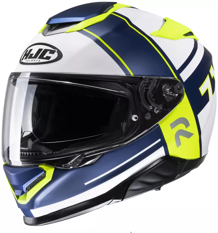 HJC Kypärä RPHA 71 Zecha Sininen/Valkoinen/Fluo Keltainen MC3HSF L 58-59cm - Duell ajovarusteet - 56370 - 1