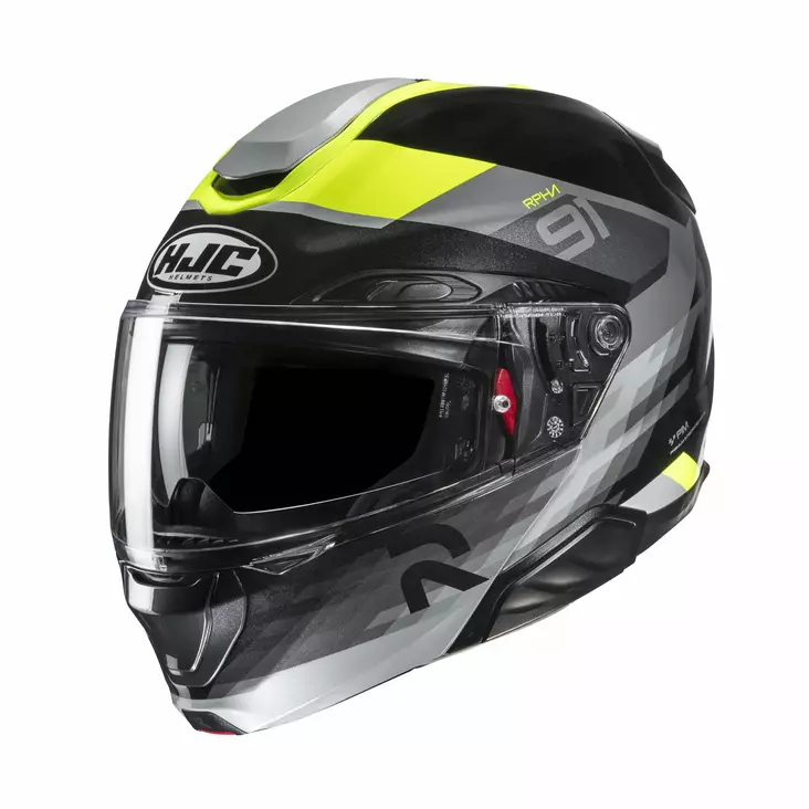 HJC Kypärä RPHA 91 Madal Musta/Fluo Keltainen MC3H, M - Duell ajovarusteet - 55900 - 1