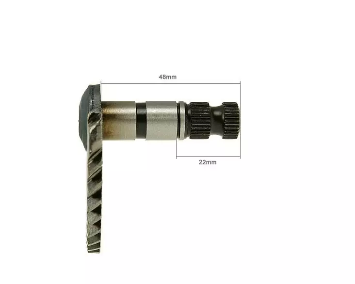 Käynnistyspolkimen aksila 48mm/22mm Kiina-skootterit 4-T 50cc / Peugeot 4-T / - Duell mopojen varaosat ja tarvikkeet - 115070 - 1