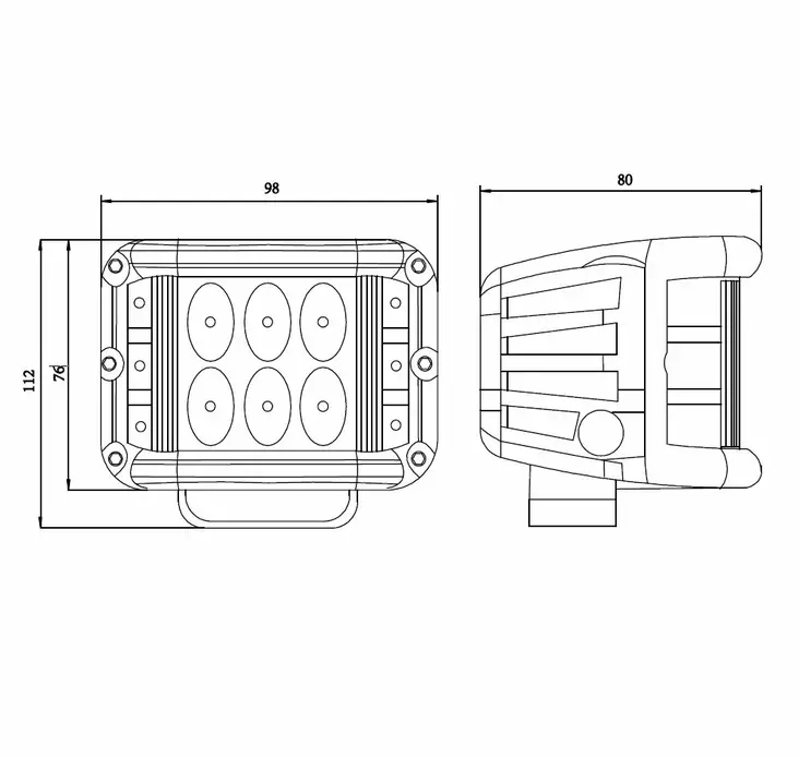 Kinwons Led Valosarja Sideshooter Tieliikenne Hyv. 48W - Duell ATV varaosat ja tarvikkeet - 138760 - 1