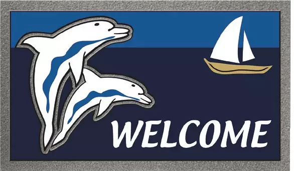 Kynnysmatto 40x68Dolphins - Duell venetarvikkeet - 5140 - 1