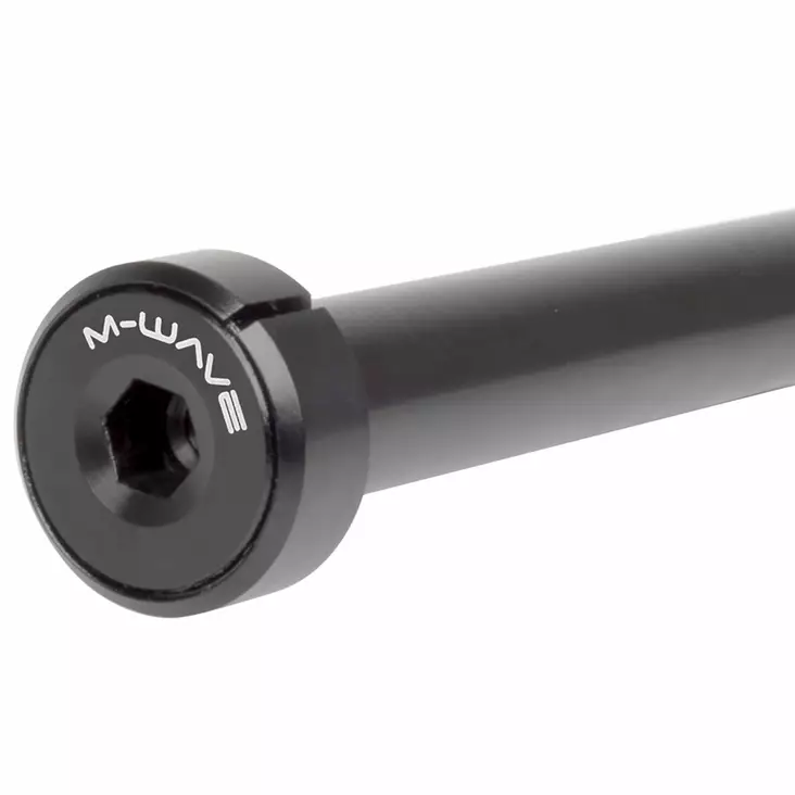 Läpiakseli takanapaan 148mm:n navalle Shimano-type M12x178mm x P1.5xT20.0 mus - Duell polkupyörien varaosat ja tarvikkeet - 104570 - 1