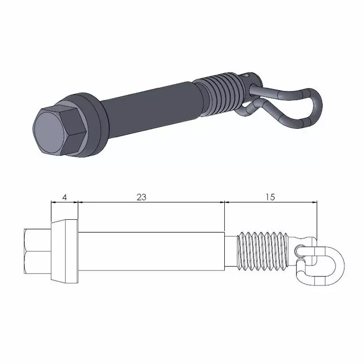 Moto-Master Jarrusatulan sokkatappi SX65 02-22 MC65 21-22 TC65 17-22 - Duell MP varaosat ja tarvikkeet - 120280 - 1
