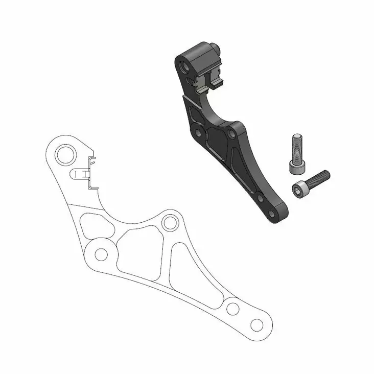 Moto-Master Supermoto Street adapteri Husqvarna incl.clip for Magura caliper - Duell MP varaosat ja tarvikkeet - 120530 - 1