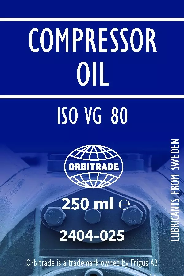 Orbitrade Compressor oil ISO VG 80 250ml - Duell venetarvikkeet - 136760 - 1