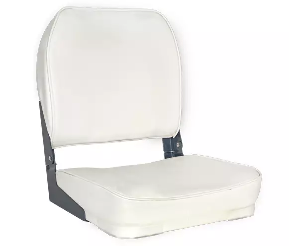 OS DELUXE FOLD DOWN SEAT UPHOLSTERED WHITE - Duell venetarvikkeet - 132210 - 1