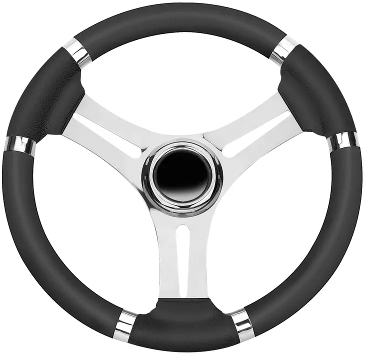 Osculati Ohjauspyörä musta 350 mm - Duell venetarvikkeet - 4220 - 1