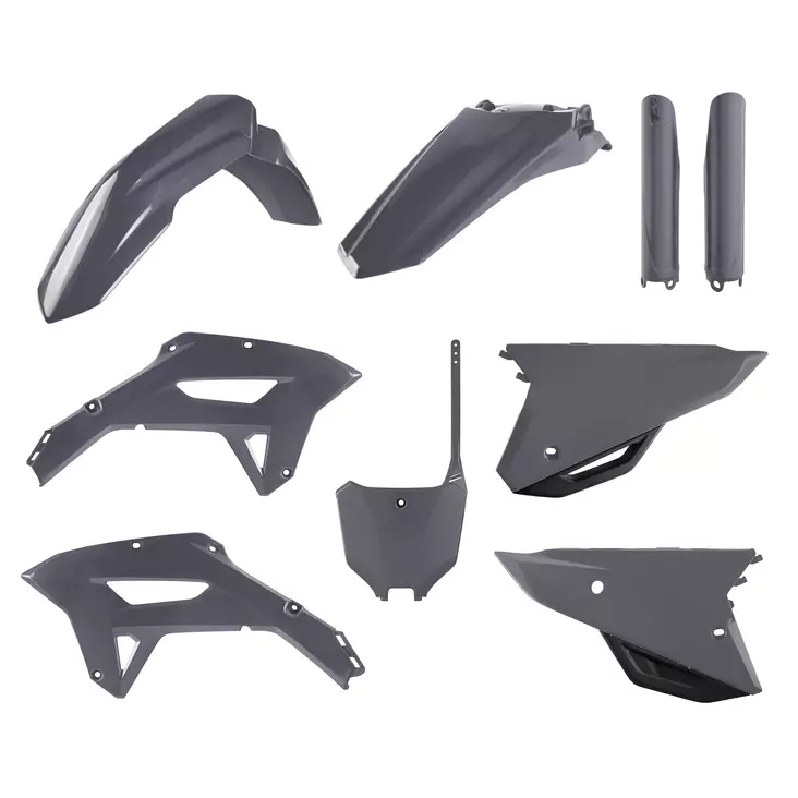 Polisport Plastic Kit Honda CRF450RX(21-24) CRF250RX 22-24 Nardo Grey (1) - Duell MP varaosat ja tarvikkeet - 129850 - 1