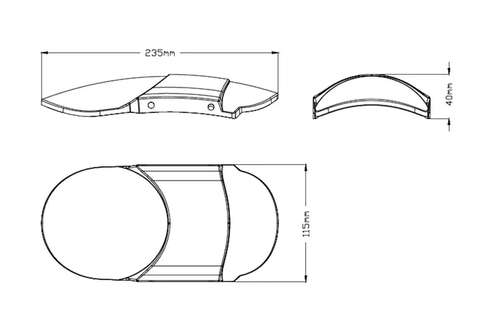Puig Front Fender Black Rough Finish - Duell MP varaosat ja tarvikkeet - 94910 - 1