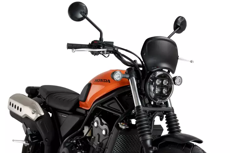 Puig Front Plate Abs Honda Cl 500 23'- C/Matt Black - Duell MP varaosat ja tarvikkeet - 96640 - 1