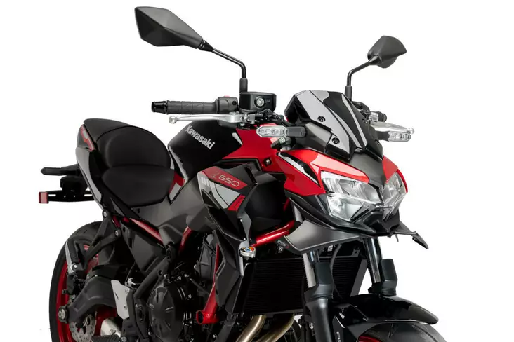 Puig Frontal Spoiler Naked Kawasaki Z650 20'-22' C/Blac - Duell MP varaosat ja tarvikkeet - 97600 - 1