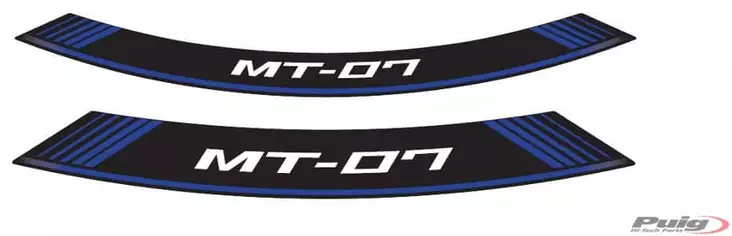 Puig Kit 8 Rim Strips Mt-07 C/Blue - Duell MP varaosat ja tarvikkeet - 90150 - 1
