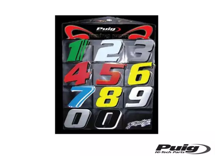 Puig Number 0 115Mm. C/Green 5 Units - Duell MP varaosat ja tarvikkeet - 93180 - 1