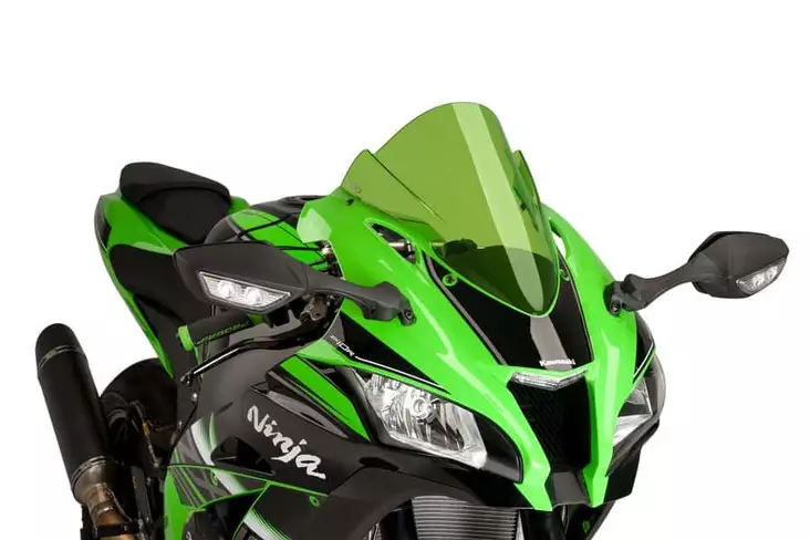 Puig Racing Screen Kawasaki Zx-10R/Rr 16'-18'C/Green - Duell MP varaosat ja tarvikkeet - 90280 - 1