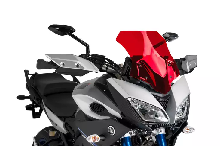 Puig Racing Screen Yamaha Mt-09 Tracer 15-17' C/Red - Duell MP varaosat ja tarvikkeet - 91510 - 1