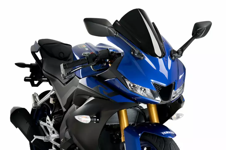 Puig Racing Screen Yamaha Yzf-R125 19'- C/Black - Duell MP varaosat ja tarvikkeet - 95060 - 1