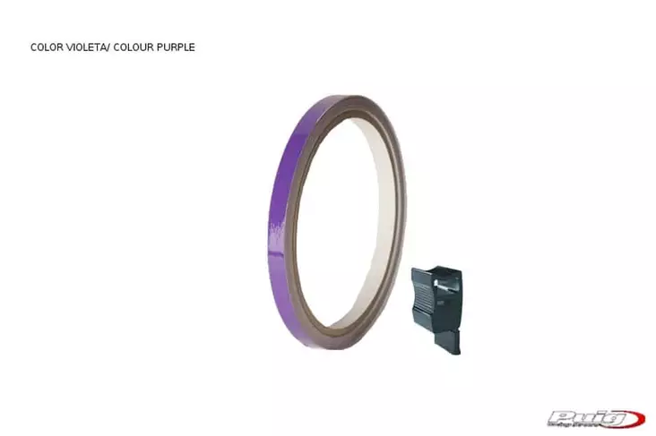 Puig Rim Strip 6 Meters+Aplicator C/Violet Fluorescent - Duell MP varaosat ja tarvikkeet - 94090 - 1