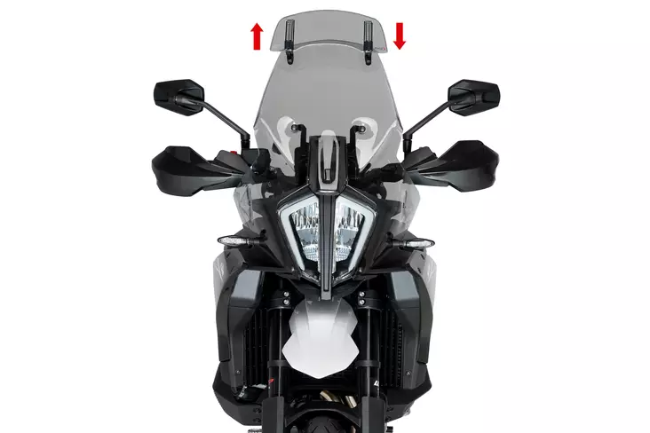 Puig Touring Screen W/Visor Ktm 890 Smt 24' C/Smoke - Duell MP varaosat ja tarvikkeet - 95280 - 1