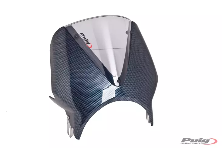 Puig Windscreen Mod.Vision Semif.C/Carbon Screen C/Smok - Duell MP varaosat ja tarvikkeet - 99440 - 1
