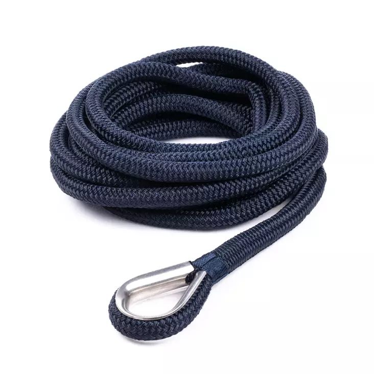 Qvarken Kiinnitysköysi Dockline koussilla 16mm 6m navy sin - Duell venetarvikkeet - 139530 - 1