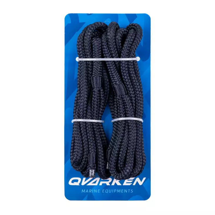 Qvarken Lepuuttajaköysi 8mm 2m navy sin 2kpl - Duell venetarvikkeet - 139220 - 1