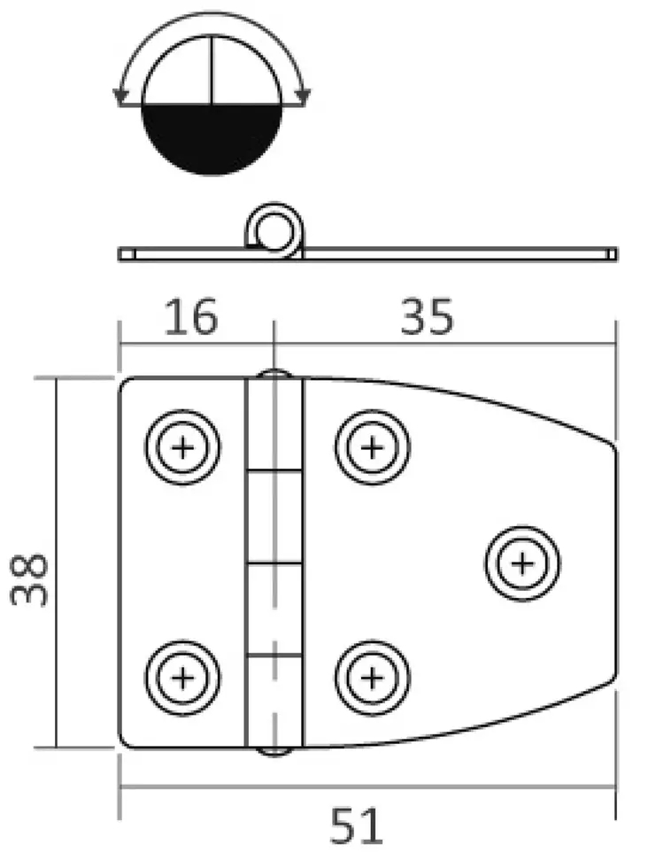 S.S Sarana 51x27 mm - Duell venetarvikkeet - 5950 - 1