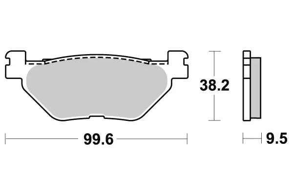 Sbs Jarrupalat Ceramic - Duell MP varaosat ja tarvikkeet - 123560 - 1