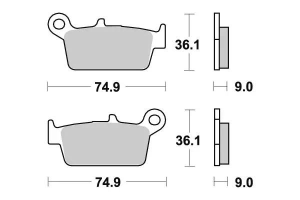 Sbs Jarrupalat Ceramic (690HF) - Duell MP varaosat ja tarvikkeet - 124510 - 1