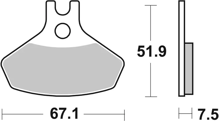 Sbs Jarrupalat Racing Sintered - Duell MP varaosat ja tarvikkeet - 123070 - 1