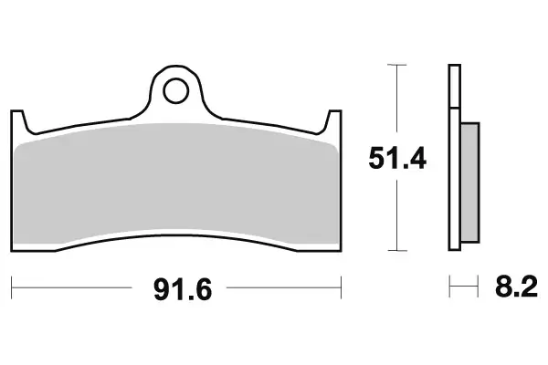 Sbs Jarrupalat Sintered - Duell MP varaosat ja tarvikkeet - 123740 - 1