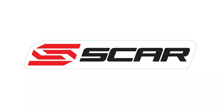 Scar Bike Stickers - Dimensions : 120*20mm - Pack of 5 stickers - Duell MP varaosat ja tarvikkeet - 75150 - 1